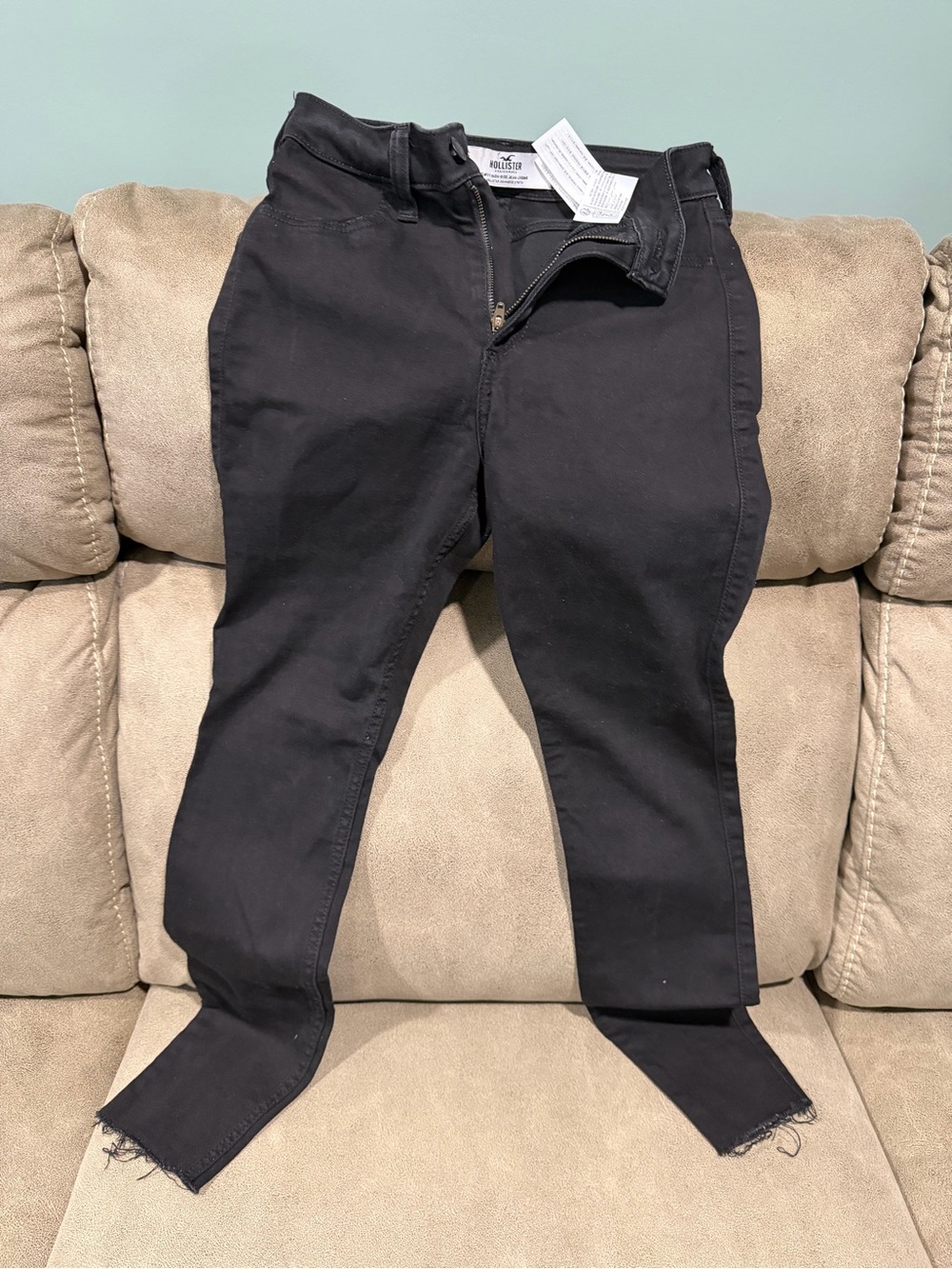 Hollister Women Curvy High Rise Black Stretch Jeans